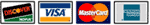 We Accept All Major Credit Cards!